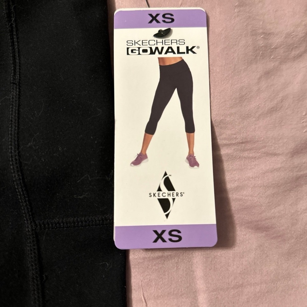 Skechers GoWalk High waisted mid calf size xs black.NWT